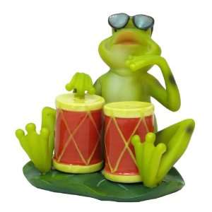  Frog Bongo Salt & Pepper Shaker Set: Kitchen & Dining