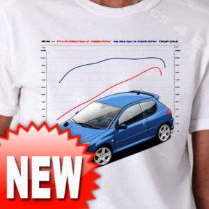 Peugeot 206 T Shirt S16 GTI RC Tuning Racing XS 3XL#491  