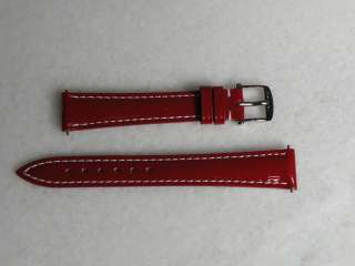 Blancpain Red Vernis Strap with Blancpain Stainless Steel Buckle New 