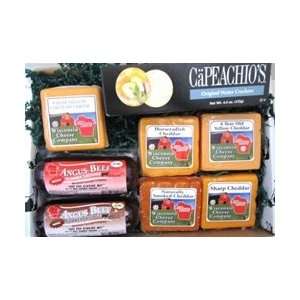 Cheddar Cheese Specialty with Sausage & Crackers  Grocery 