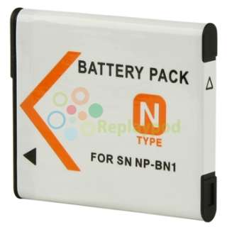 NP BN1 Battery + Charger for Sony DSC W310 W320 WX5 TX9  