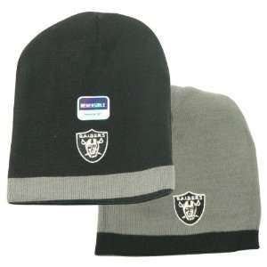   Reversible Winter Knit Beanie   Black / Gray: Sports & Outdoors