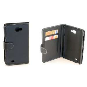 Genuine Leather Case with 2 Credit Card Slots for Samsung Galaxy Note 