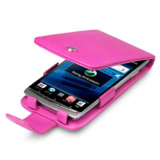 Funda Sony Ericsson Xperia Arc X12 Cuero ROSA Flip Leather Case  