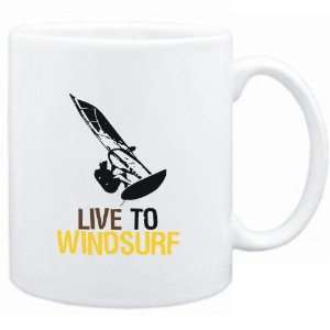  Mug White  LIVE TO Windsurf  Sports