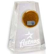 Product Image. Title: Houston Astros Tapered Crystal Paperweight with 