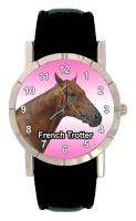   Trotter Horse Mens Ladies Genuine Leather Quartz Wrist Watch SA1281