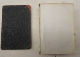   Old Pocket Bibles 1917 &1920 One Missing Cover & 1849 Methodist Hymnal