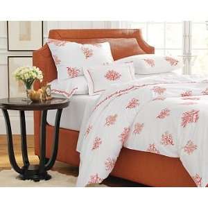 Williams Sonoma Home Coral Embroidered Sheet Set, Twin , Ocean  