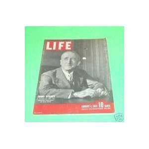 Life Magazine: 1943 January 4, 1943   Jimmy Byrnes; A close up on the 