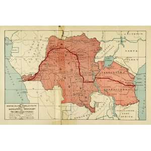   Africa Kenya Angola Uganda Route   Original Color Print: Home