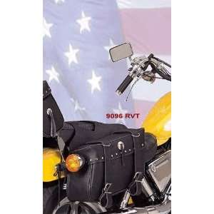 All American Rider Ameritex X Large Slant Saddlebag   Riveted 9096RVT