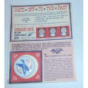 1940 Wilkie : Vintage 1972 American Oil Company Hats Off to the Past 1 