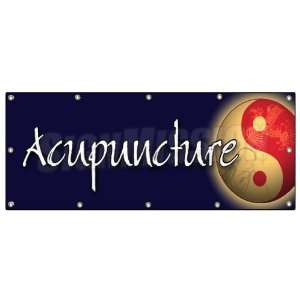   x120 ACUPUNCTURE BANNER SIGN acupuncturist needles pain relief signs