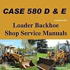   580E 580 D & E Loader Backhoe Tractor Shop Service Manual 3083 Page CD