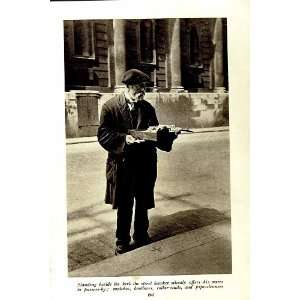  c1920 STREET HAWKER ENGLAND RAILWAY PORTER PADDINGTON 