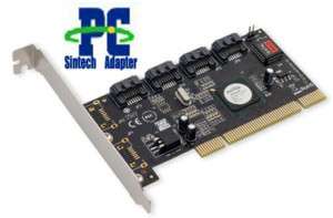 PCI 32b to 4 SATA raid controller card adapter SIL 3124  