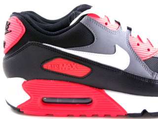 Nike Air Max 90 Reverse Infrared Black/Gray/Red Running Trainers Work 