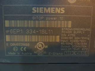 Siemens Power Supply 6EP1 334 1SL11 #22840  