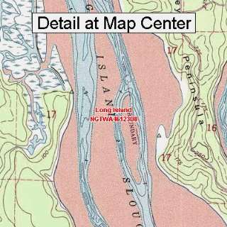  USGS Topographic Quadrangle Map   Long Island, Washington 