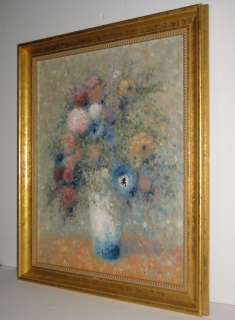 Andre Gisson Impressionist Floral Still Life Painting  
