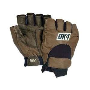  BOXGLV1025M   Medium Half Finger Lifters Gloves w/ Foam 