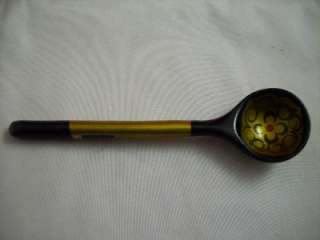 Vintage Small Handpainted Wooden Spoon Made in USSR  