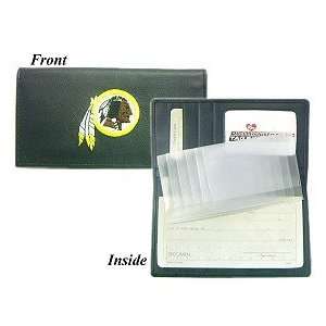  Washington Redskins Embroidered Leather Checkbook Cover 