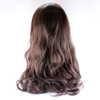 Fashion brown curl womens Fake wig Hair like real hair MI66  