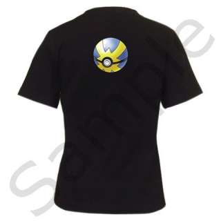 Pokemon Pikachu! Cute Womens Black T Shirt New S   2XL  