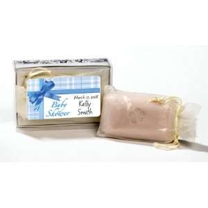 Baby Keepsake: Blue Gift Wrap Baby Shower Design Personalized Fresh 