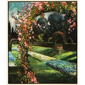   Park Long Island Floral Art   Original Color Print