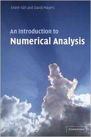 An Introduction to Numerical Analysis, (0521007941), Endre Suli 