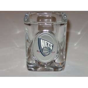  NEW JERSEY NETS Team Logo SHOT GLASS with Pewter Logo 