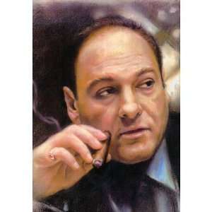  Professionally Plaqued Tony Soprano Smoking Cigar Sopranos 