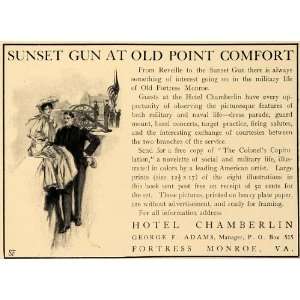 1905 Ad Hotel Chamberlin Military Fortress Apartments   Original Print 