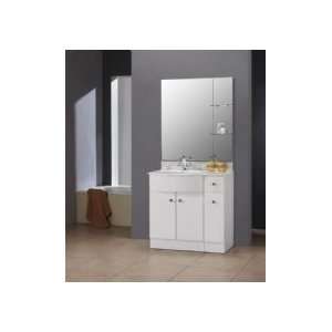  Dreamline DLVRB 314 86 WH Modern Bathroom Vanity
