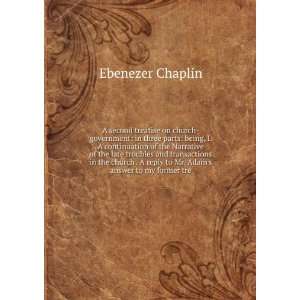   answer to my former tre (9785878899093): Ebenezer Chaplin: Books