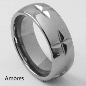 TUNGSTEN CARBIDE WEDDING RING BAND Size 8 No. 4009  