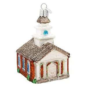 Elegant Baptist Church Glass Ornament 