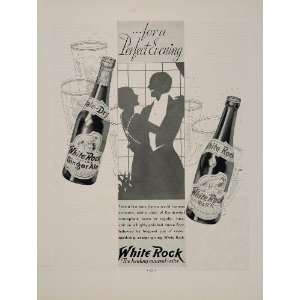  1933 Ad White Rock Mineral Water Ginger Ale Waukesha 