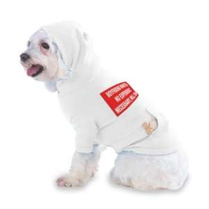  TRAIN Hooded (Hoody) T Shirt with pocket for your Dog or Cat SMALL