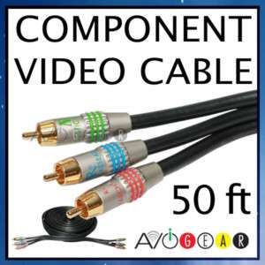 PREMIUM 50 feet (15M) RCA COMPONENT RGB cable 45 40 35  