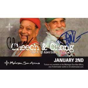  Cheech & Chong Signed Light Up America Concert Ticket 