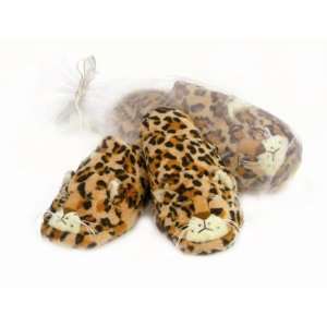  Warm Whiskers Heated Lavender Leopard Slippers   Medium 