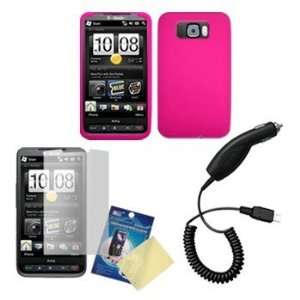  Hot Pink silicone Case / Skin / Cover, LCD Screen Guard 