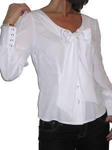 NEW (4984) smart city shirt blouse white 8 18  
