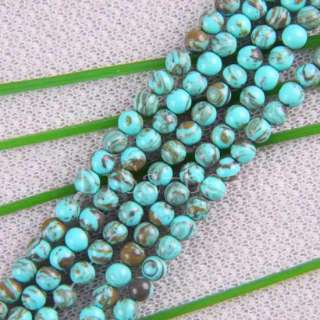 4MM Turquoise Round Loose Beads Gemstone Strand LP342  