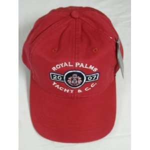    Royal Palms Yacht CC Golf Hat Cap Red New: Sports & Outdoors