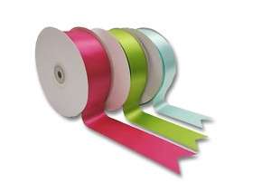 Single Face Satin Ribbon 50 Yard Roll 100% Polyester 1 1/2 Bulk 